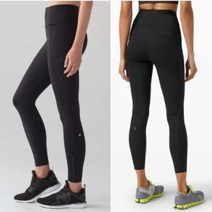 LULULEMON Fast & Free HR Tight 25” Black Size 10 NWT